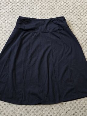 Athleta Black A-Line Skirt with High Waistband